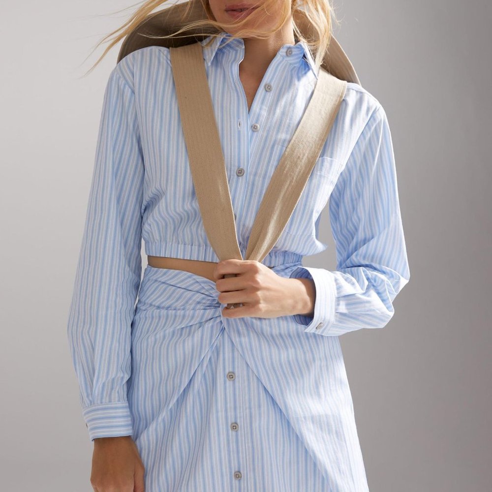 Maeve Two-Piece Shirt and Skirt Set